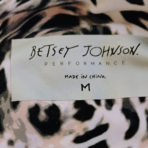 Betsey Johnson Leopard Print Leggings Medium - Picture 9 of 10